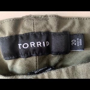 Torrid shorts, army green